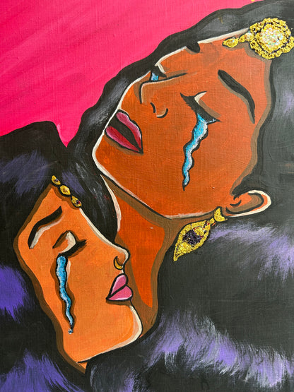 Big Girls Do Cry | Original Acrylic Painting