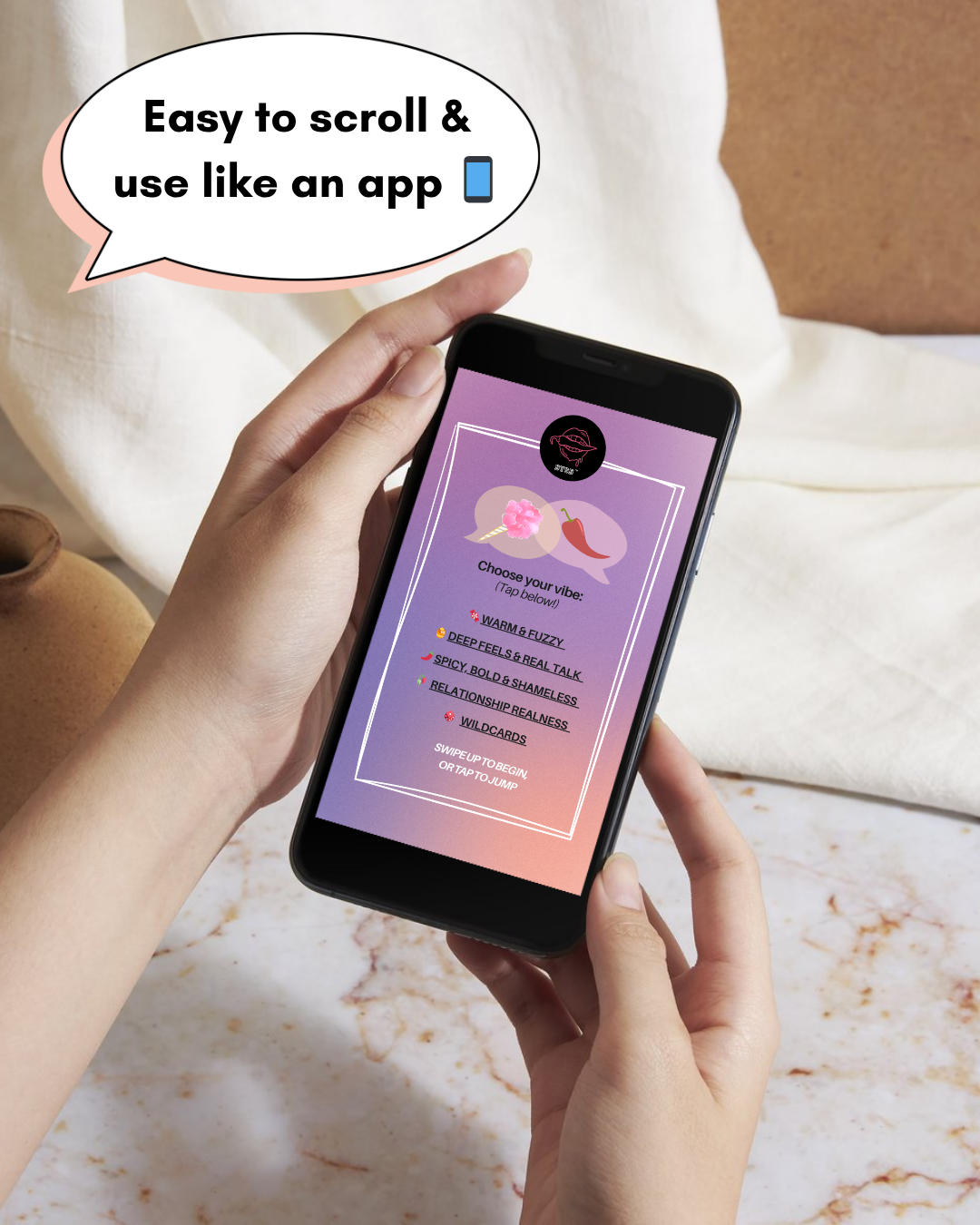 Talk That Talk | Sweet to Spicy Conversation Card Deck (Digital PDF)