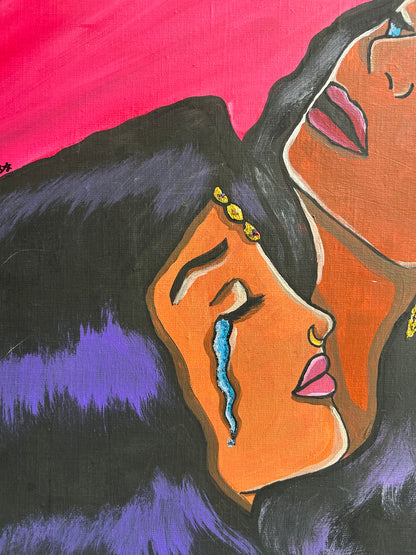 Big Girls Do Cry | Original Acrylic Painting