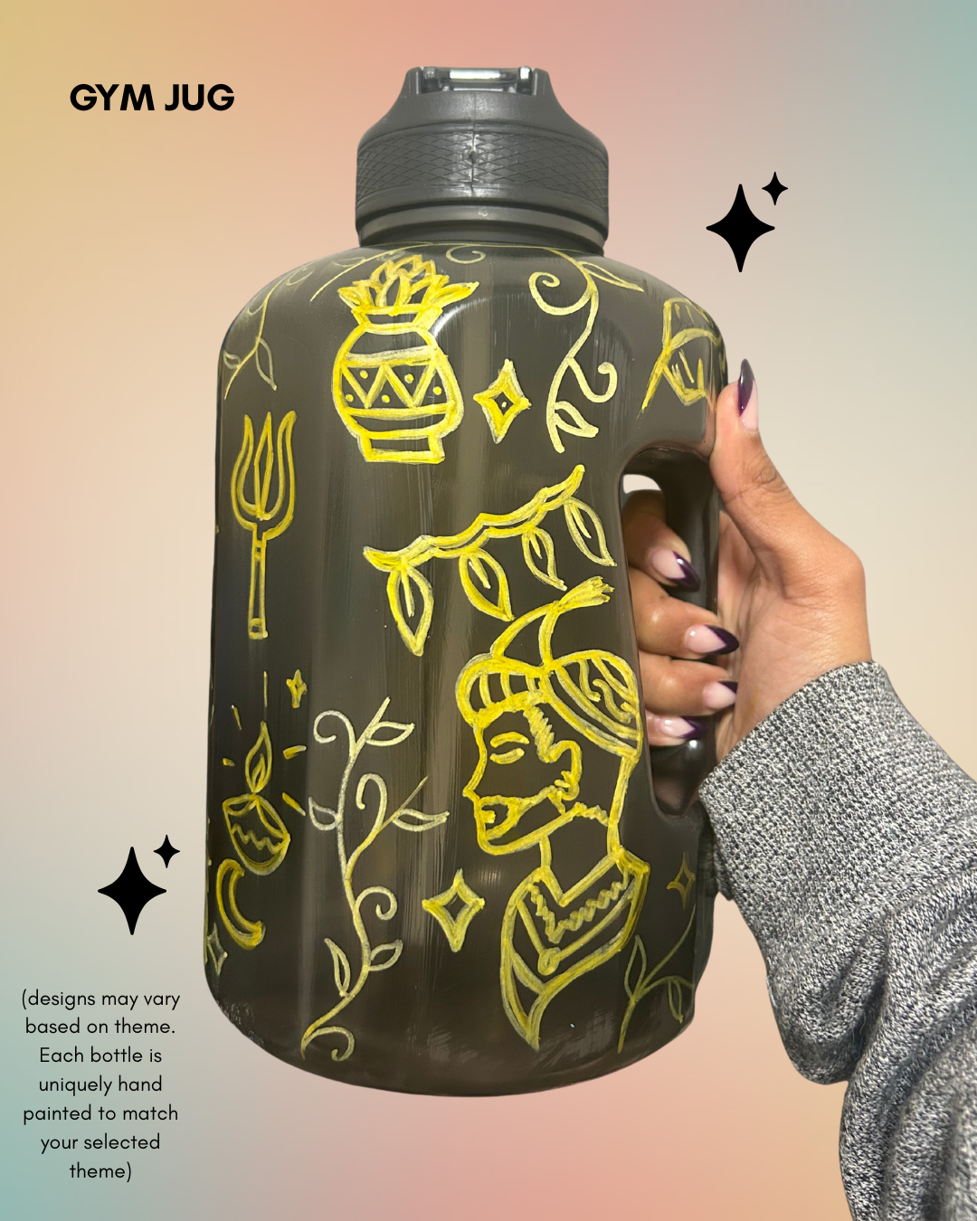 Hand-Painted Gold Bottles | Culture You Can Carry (Pre-Order)