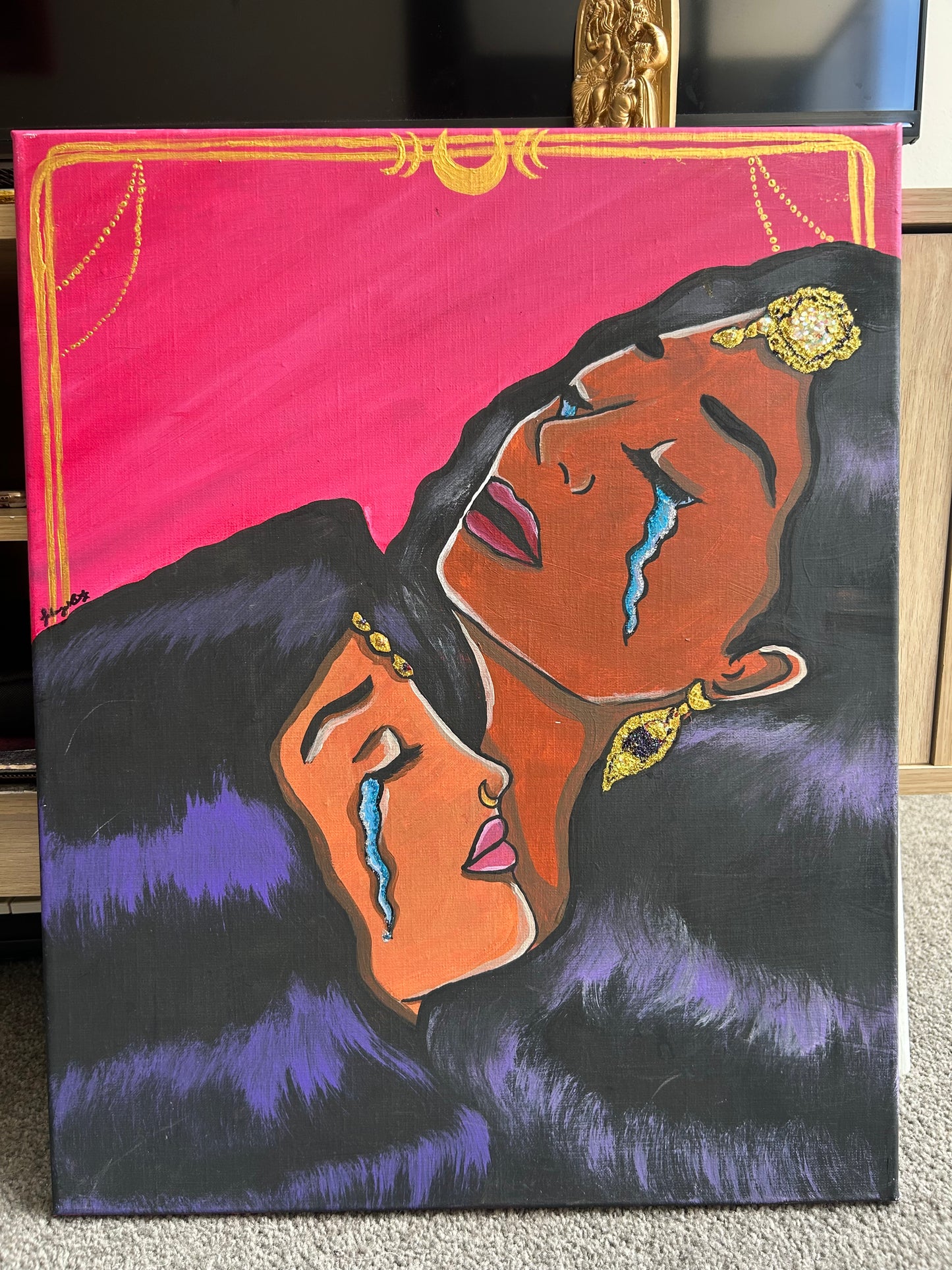 Big Girls Do Cry | Original Acrylic Painting