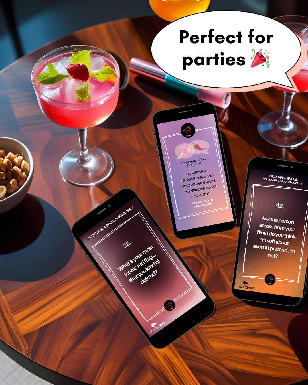 Talk That Talk | Sweet to Spicy Conversation Card Deck (Digital PDF)