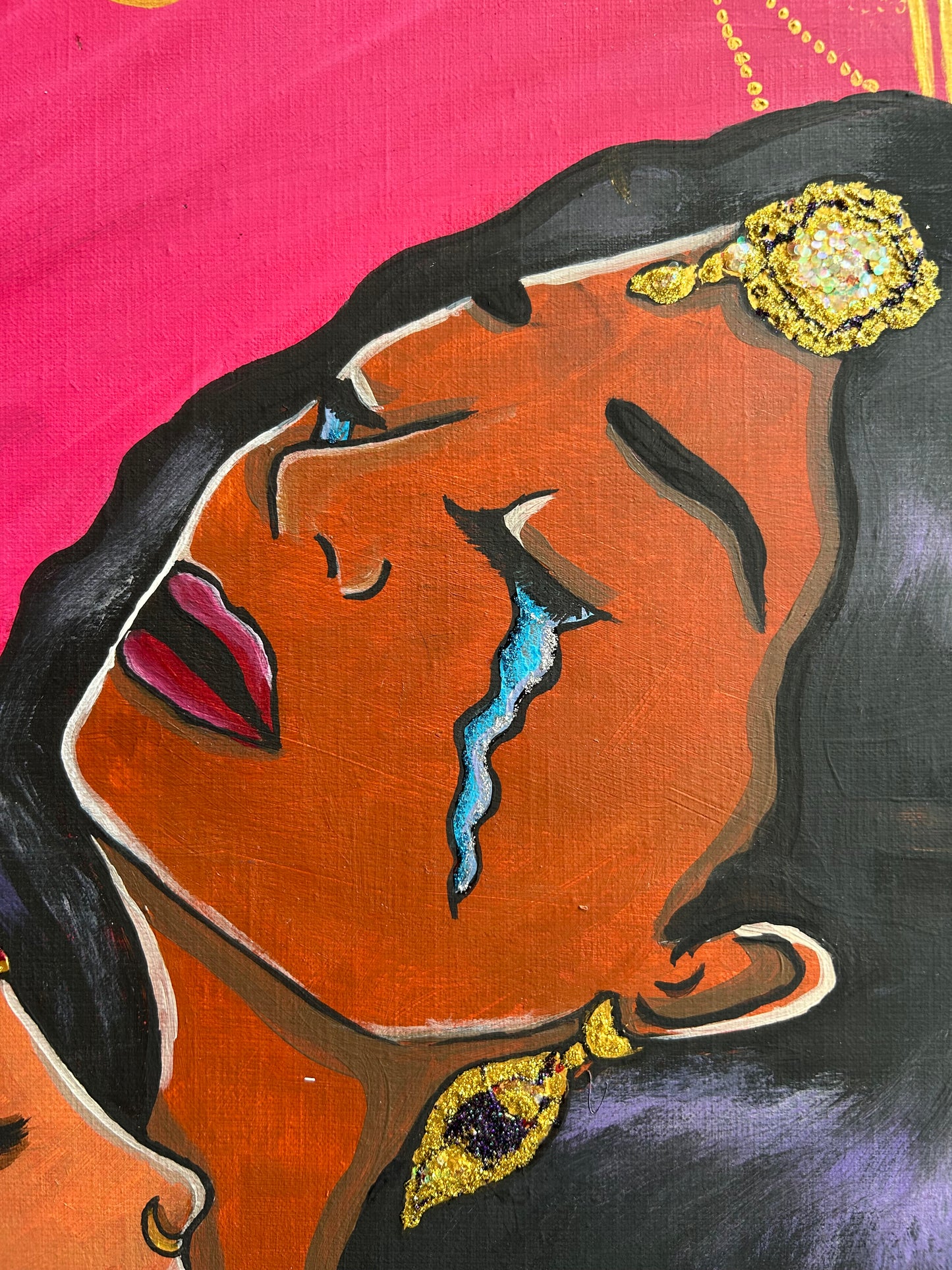 Big Girls Do Cry | Original Acrylic Painting