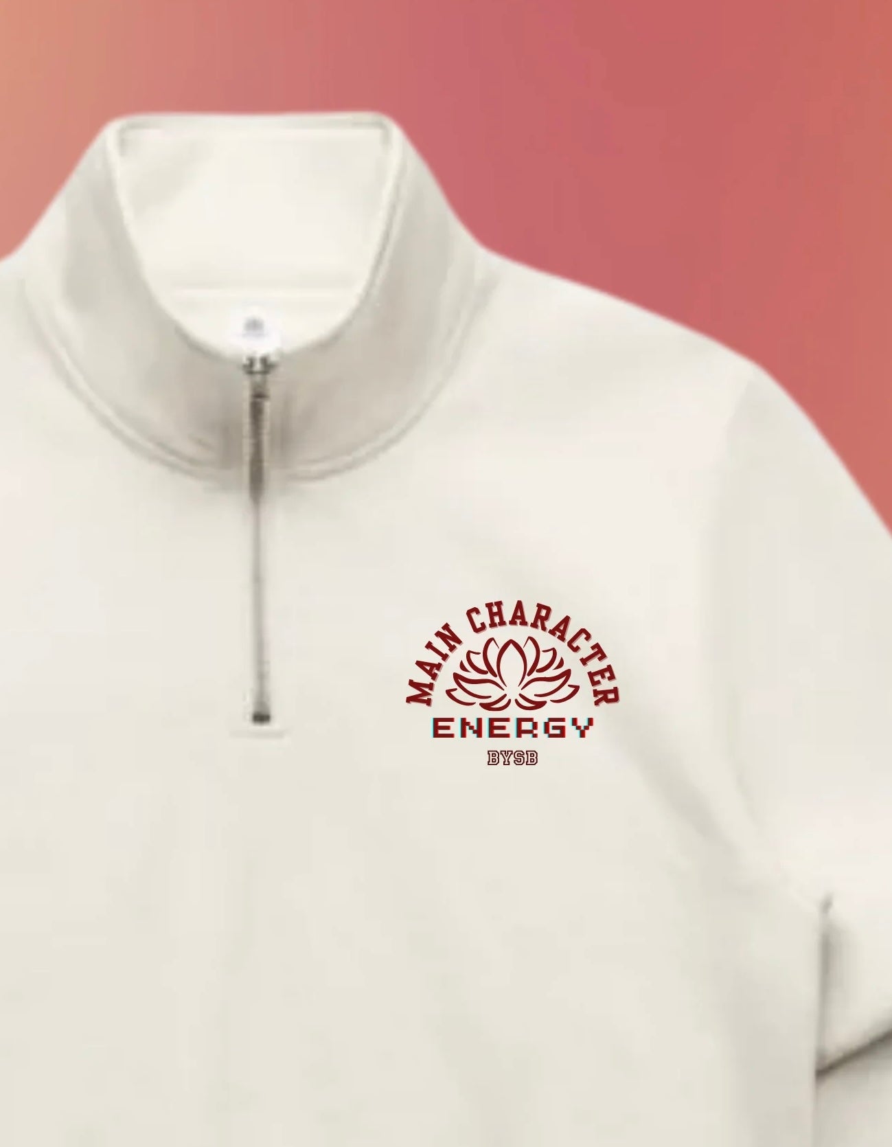 Main Character Energy | Half Zip Crew