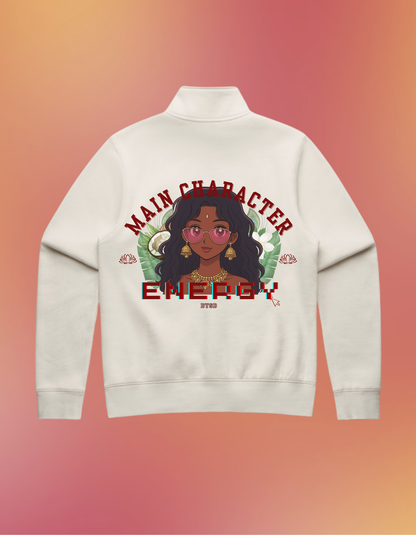 Main Character Energy | Half Zip Crew
