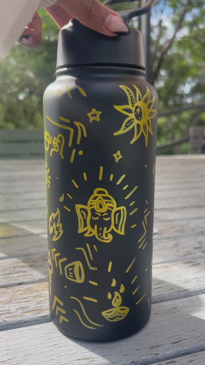 Hand-Painted Gold Bottles | Culture You Can Carry (Pre-Order)